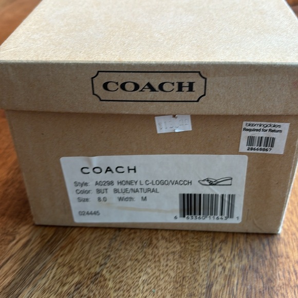 Coach honey wedge size 8 and matching cross-body purse combo - Picture 7 of 12